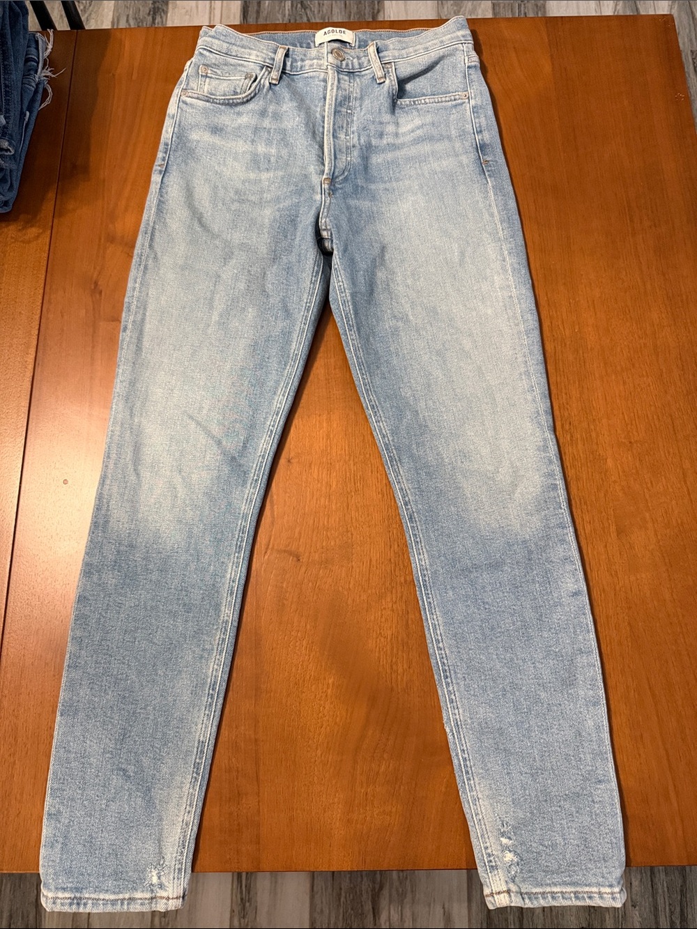 Agolde Light Blue High-Rise Jeans